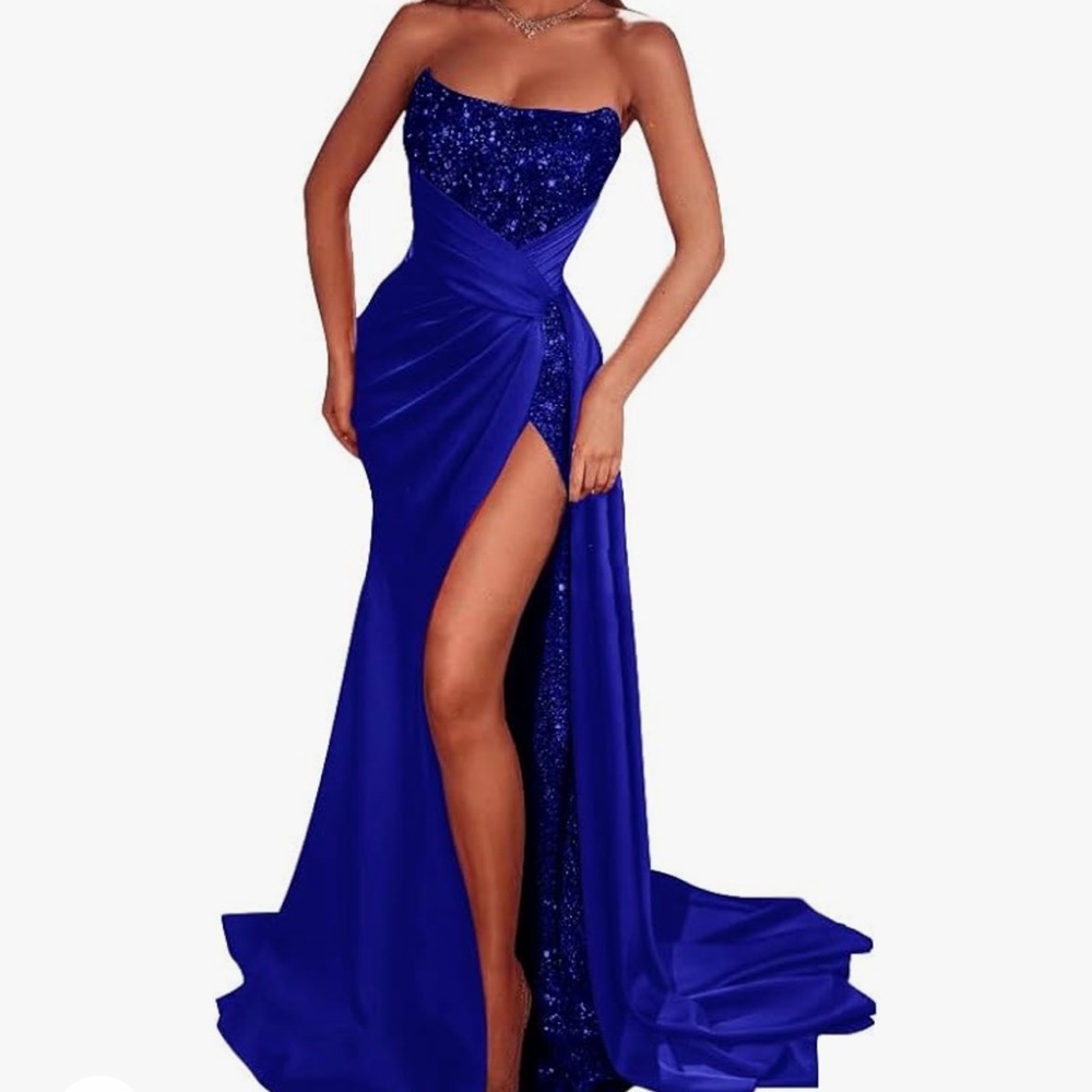 Royal Blue Corset Formal Dress for Prom, Beauty Pageant, Wedding, or fancy event